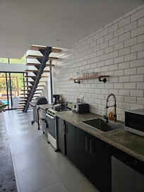 Kitchen and living room