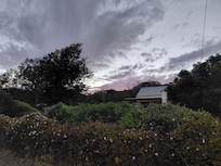 Pelican Cottage at sunset