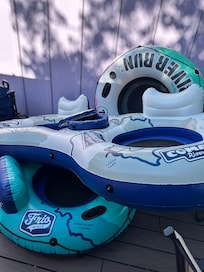 Great place to blow up the tubes