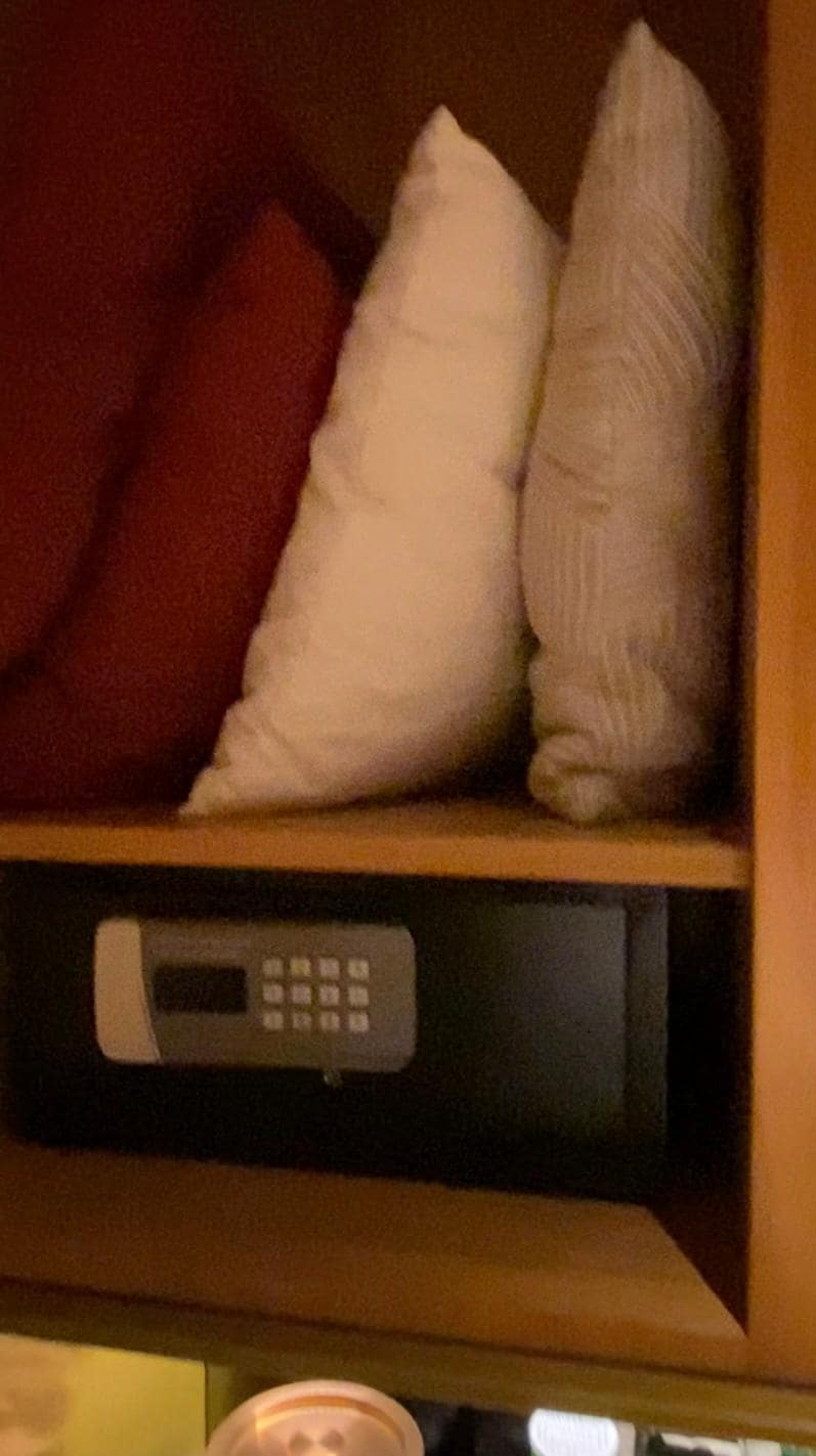 All rooms are equipped with digital safe lock boxes