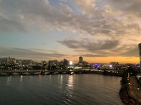 Sunset from the balcony.