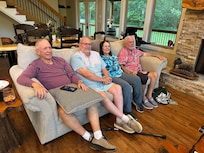 Hanging out talking about events of the day and childhood memories of trips decades ago with our now passed parents