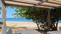 Beautiful, tranquil view of the water from the outdoor restaurant