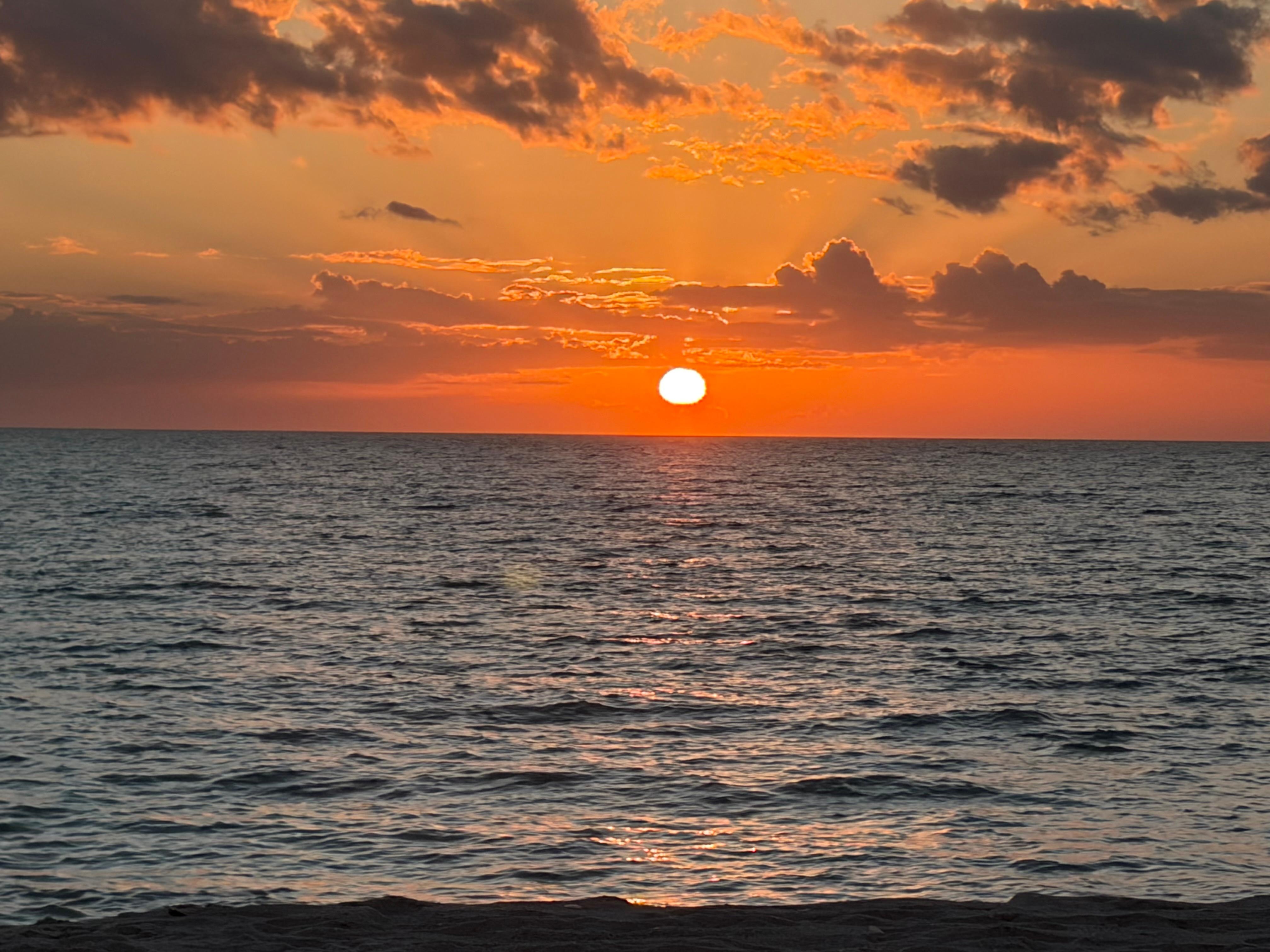 Walked down to the beach for the sunset.