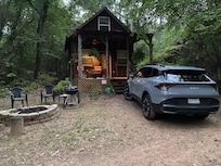 We spent a lot of time on the porch and at the fire pit.