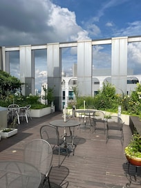 Rooftop terrace sitting area