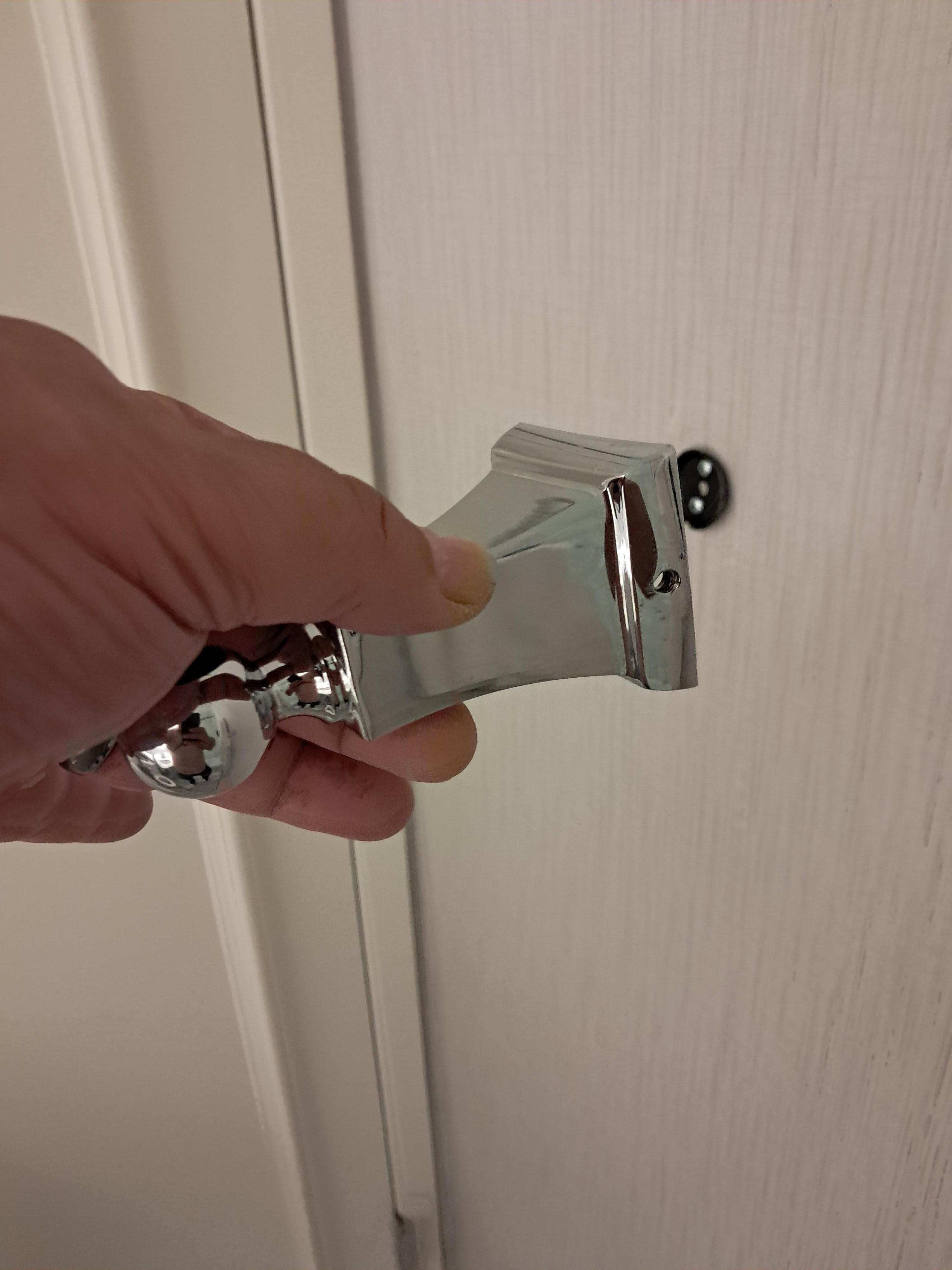 Towel rack came off the wall