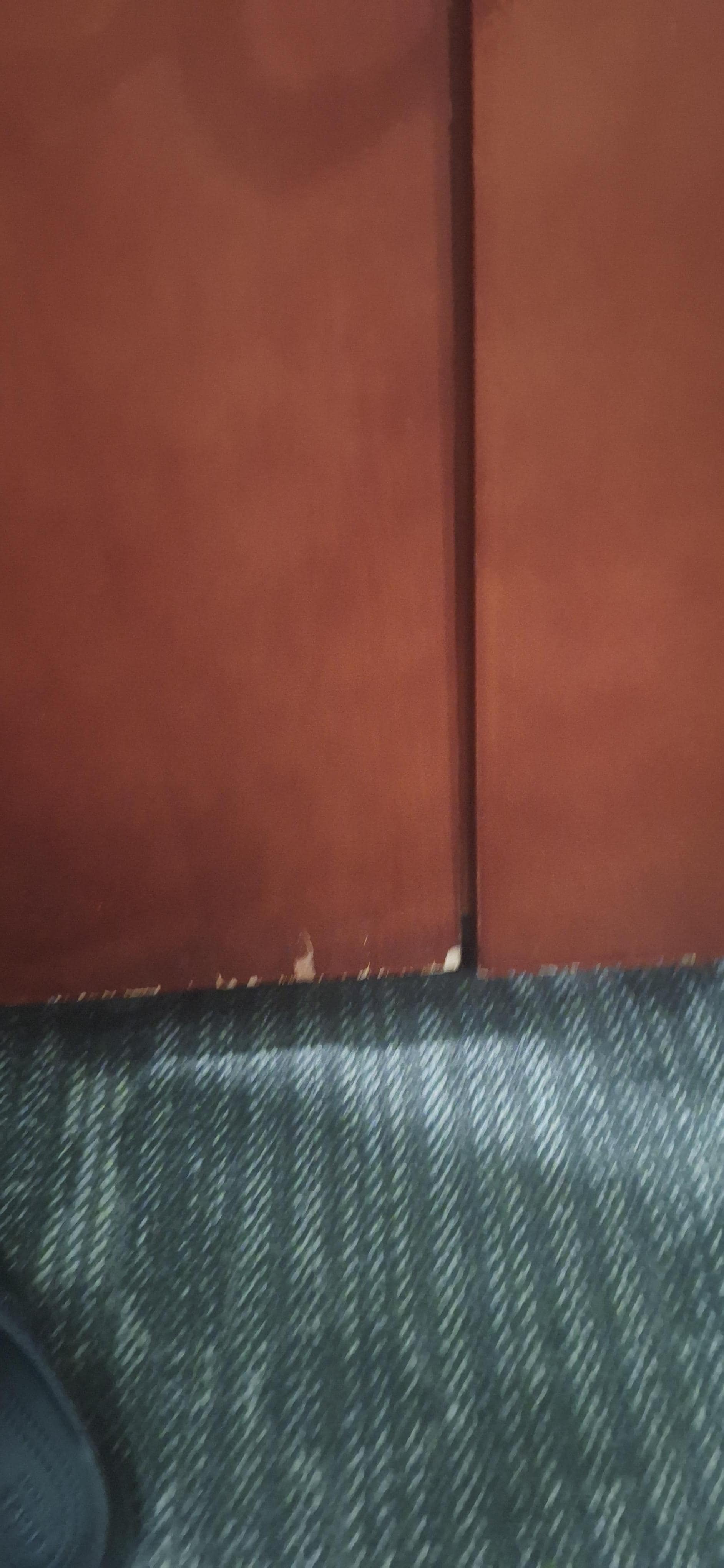 Bottom of wardrobe wood coming off