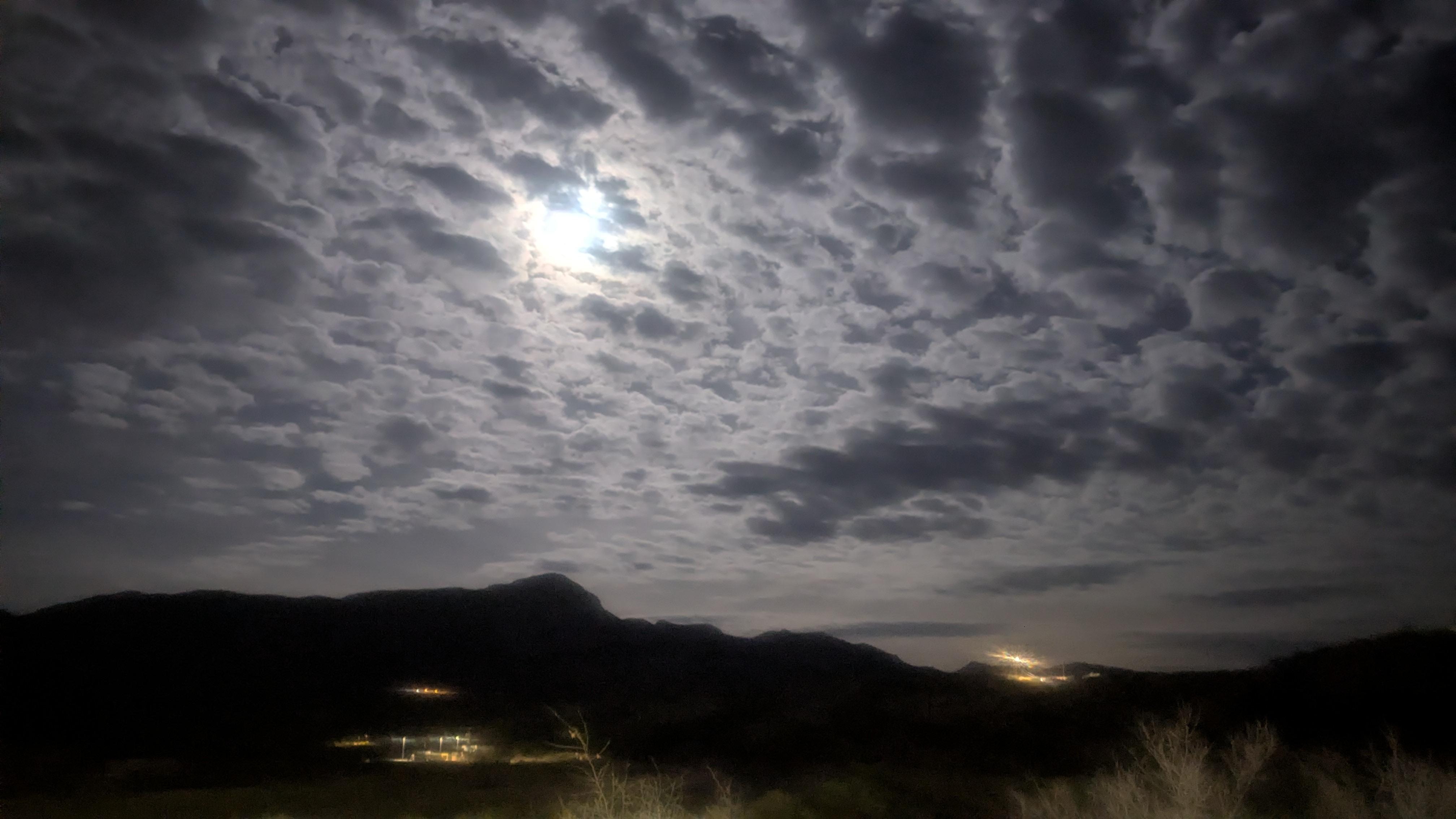 Night view from the deck