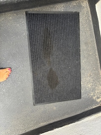 Tossed it outside as it was soaked in pet urine & smelled horrible