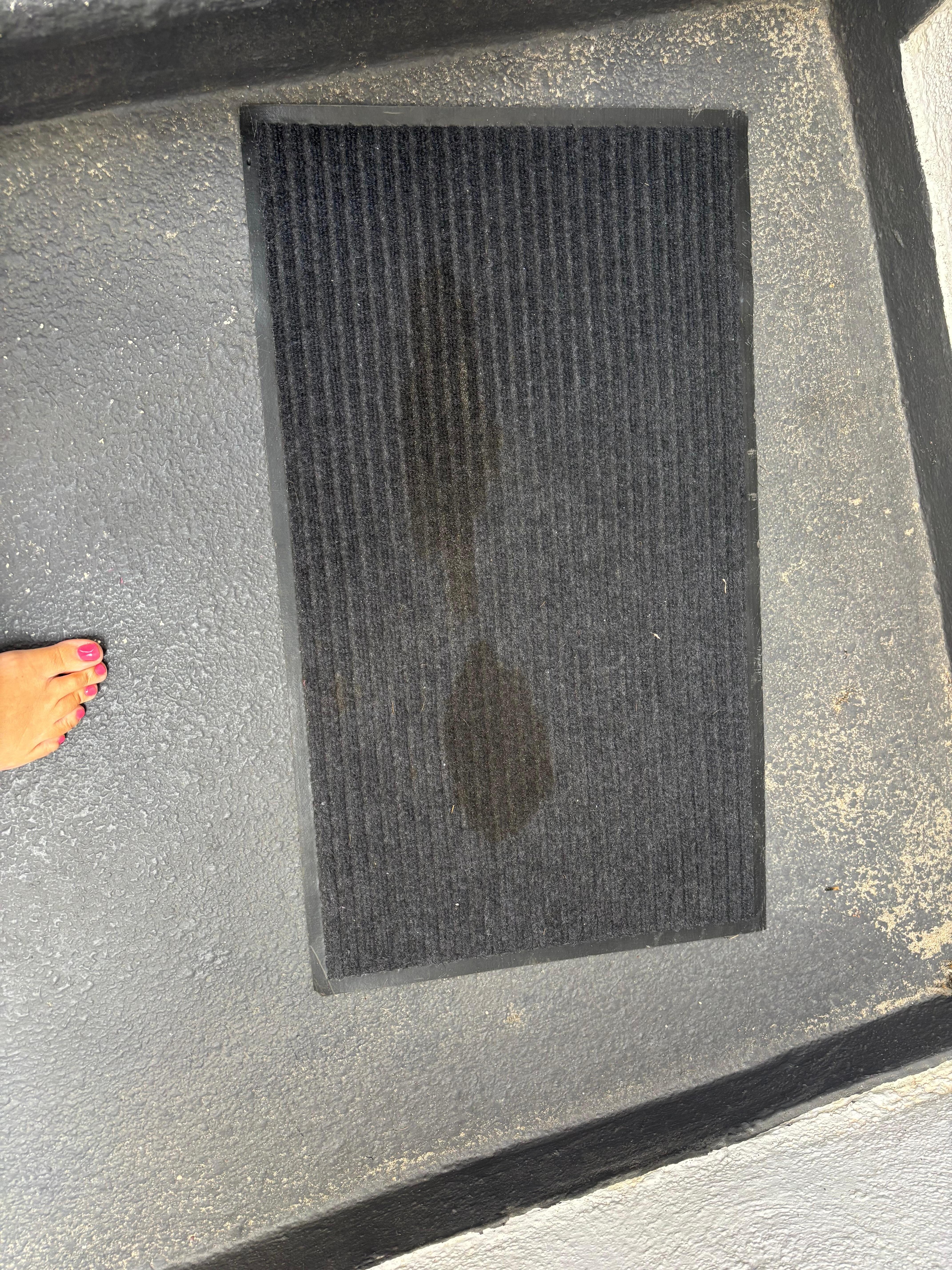 Tossed it outside as it was soaked in pet urine & smelled horrible