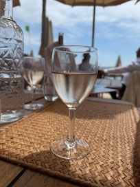 A drink at the Yolo Beach Club