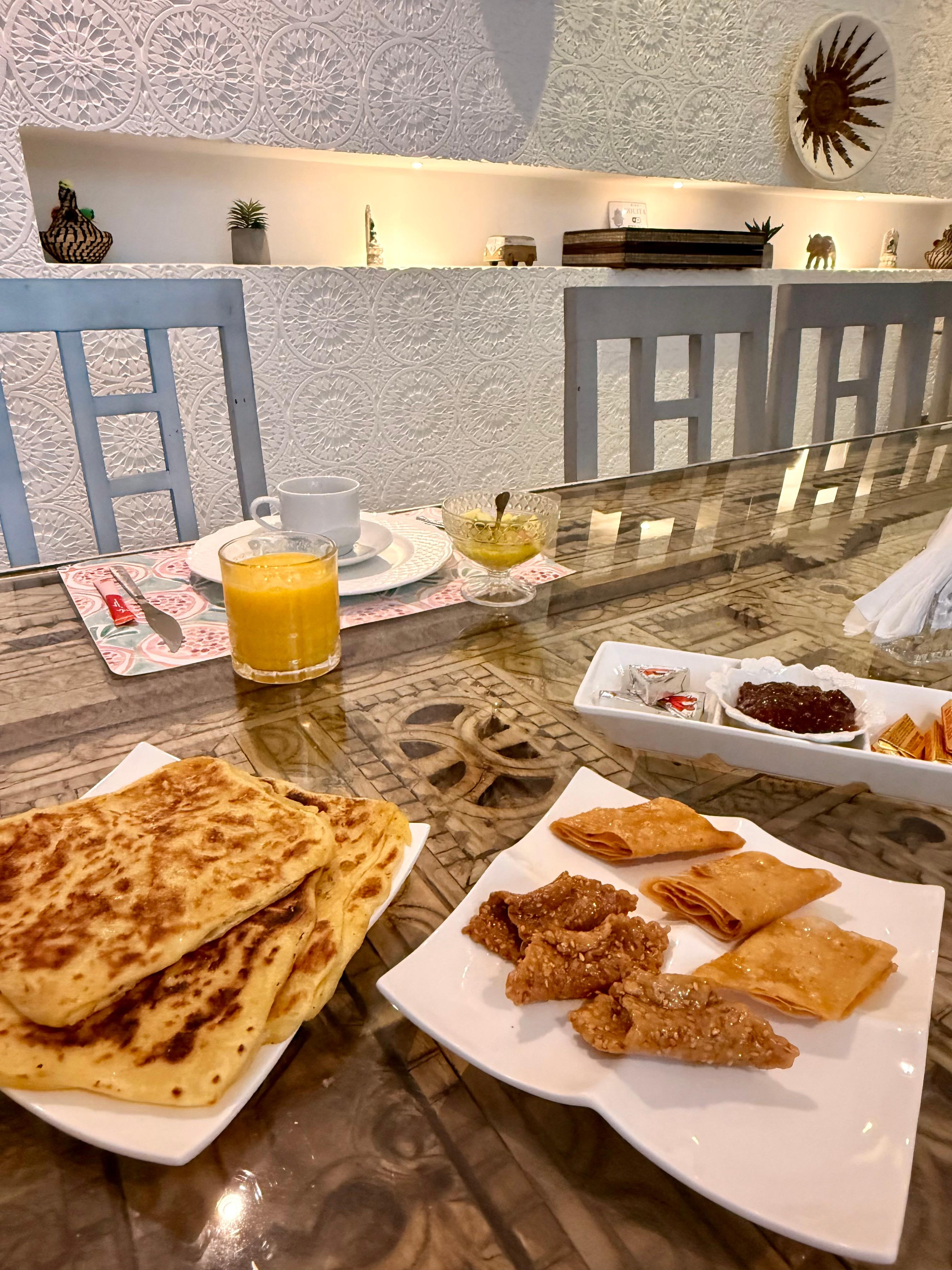 The delicious breakfast, every day was different and homemade in the moment. 