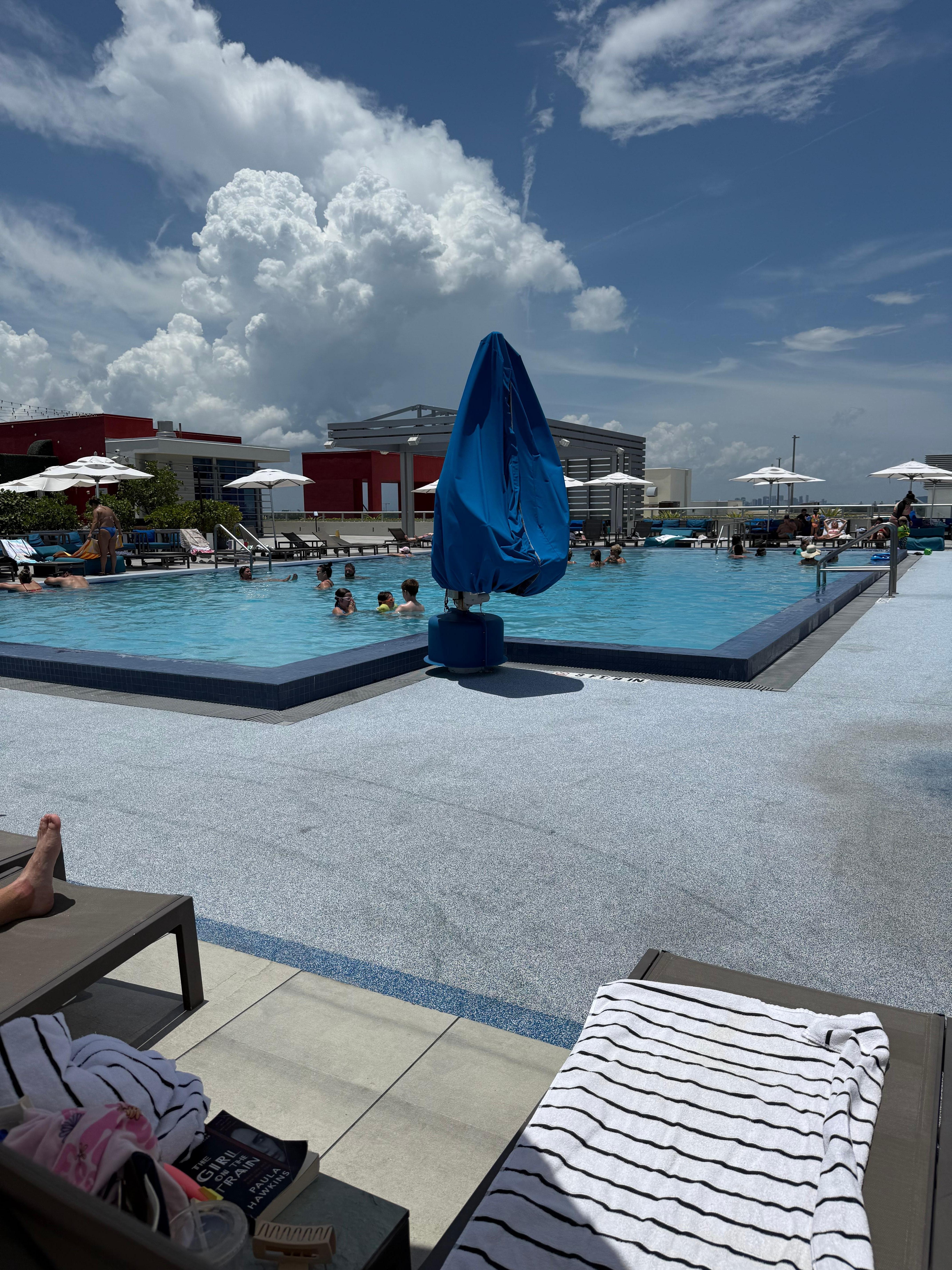 The heated rooftop pool was unbelievable.