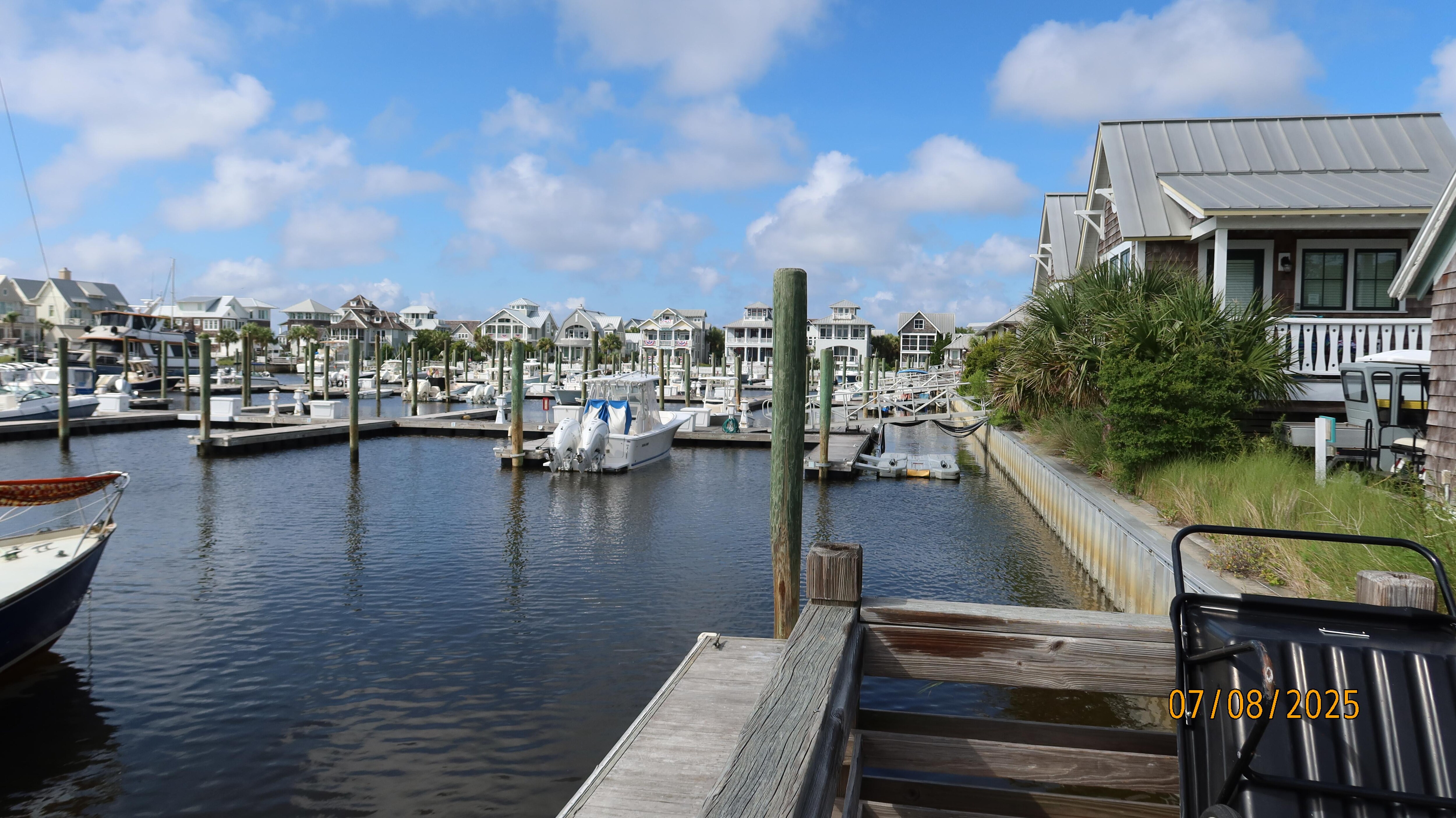 Marina from dock, steps from rental