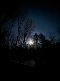 Full moon from the front porch
