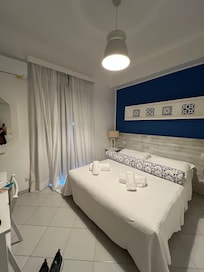 Unser Zimmer hatte auch einen kleinen Balkon.