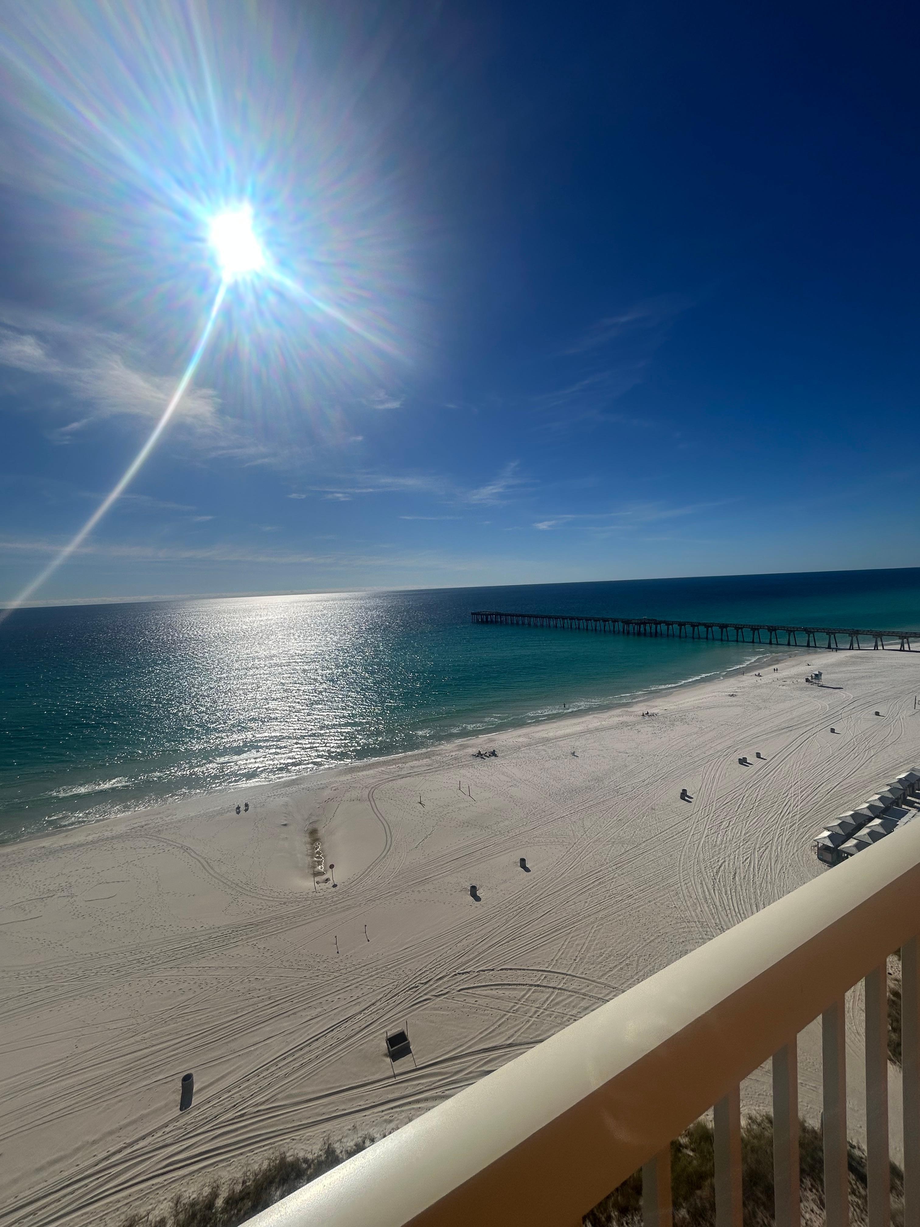 From the room balcony 