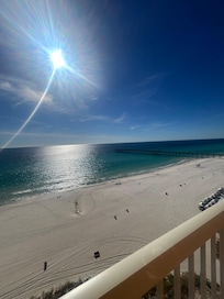 From the room balcony