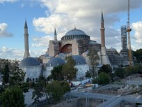 Hagia Sofia view from terrace seven hills restaurant