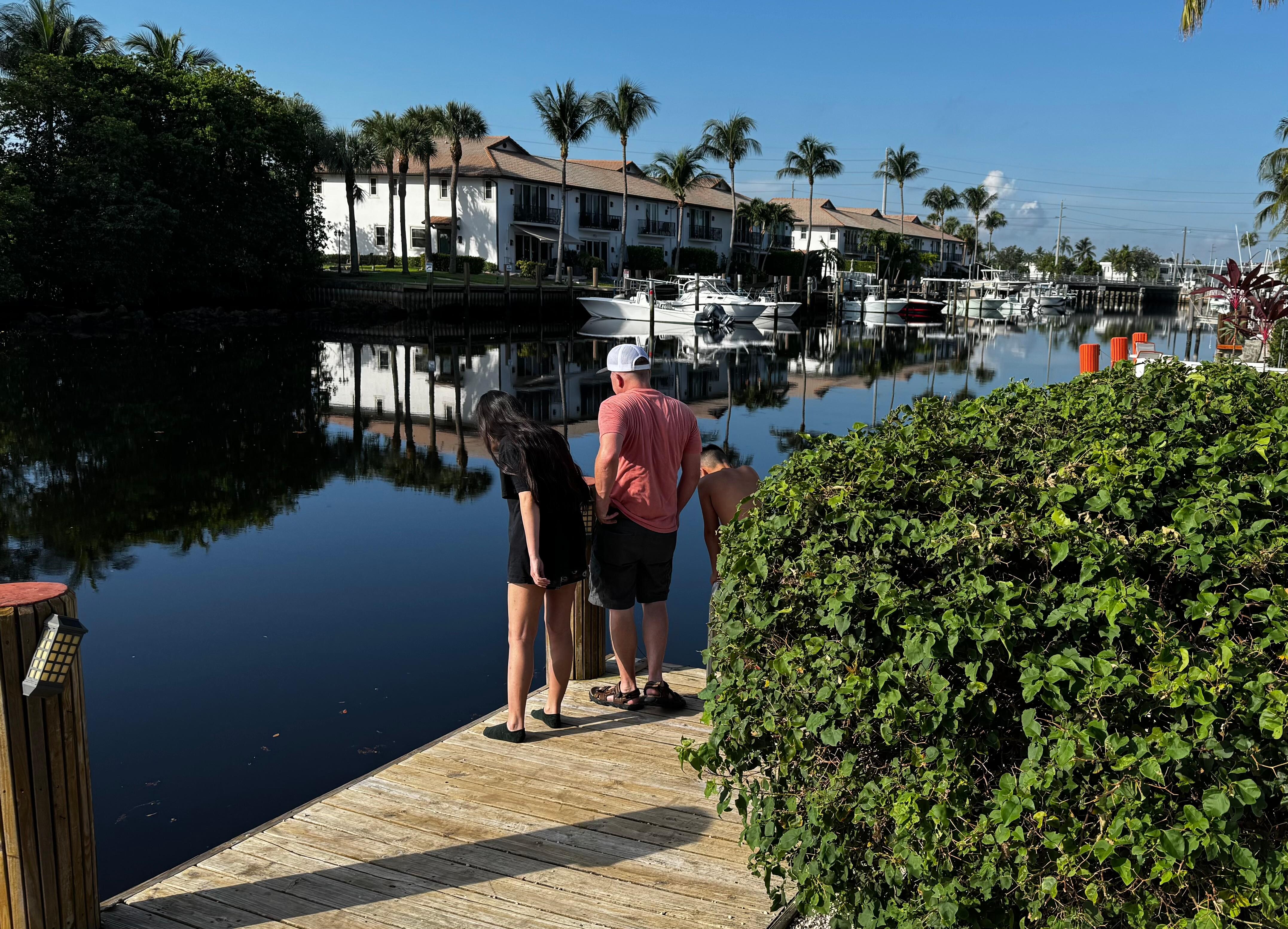 Day view of canal from dock 