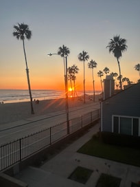 Sunset on the balcony