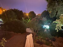 From the apartment window towards the pool
