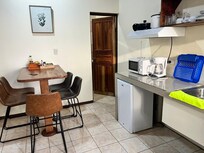 The room behind the door has another sink and a huge area to store luggage. I used for getting dressed.