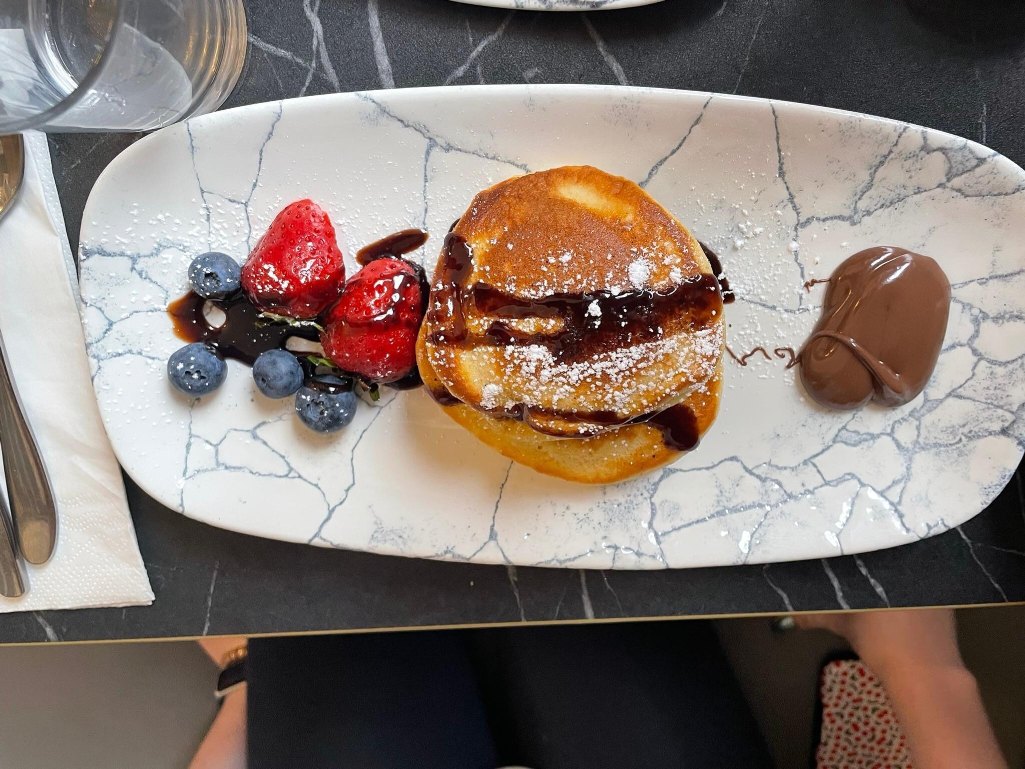 My kids loved their Nutella pancakes!