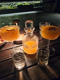 Yummy drink for two called Boogie Nights.