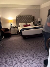 View of room from the front entry hallway in the room