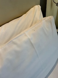 Dust on pillow cases room 1