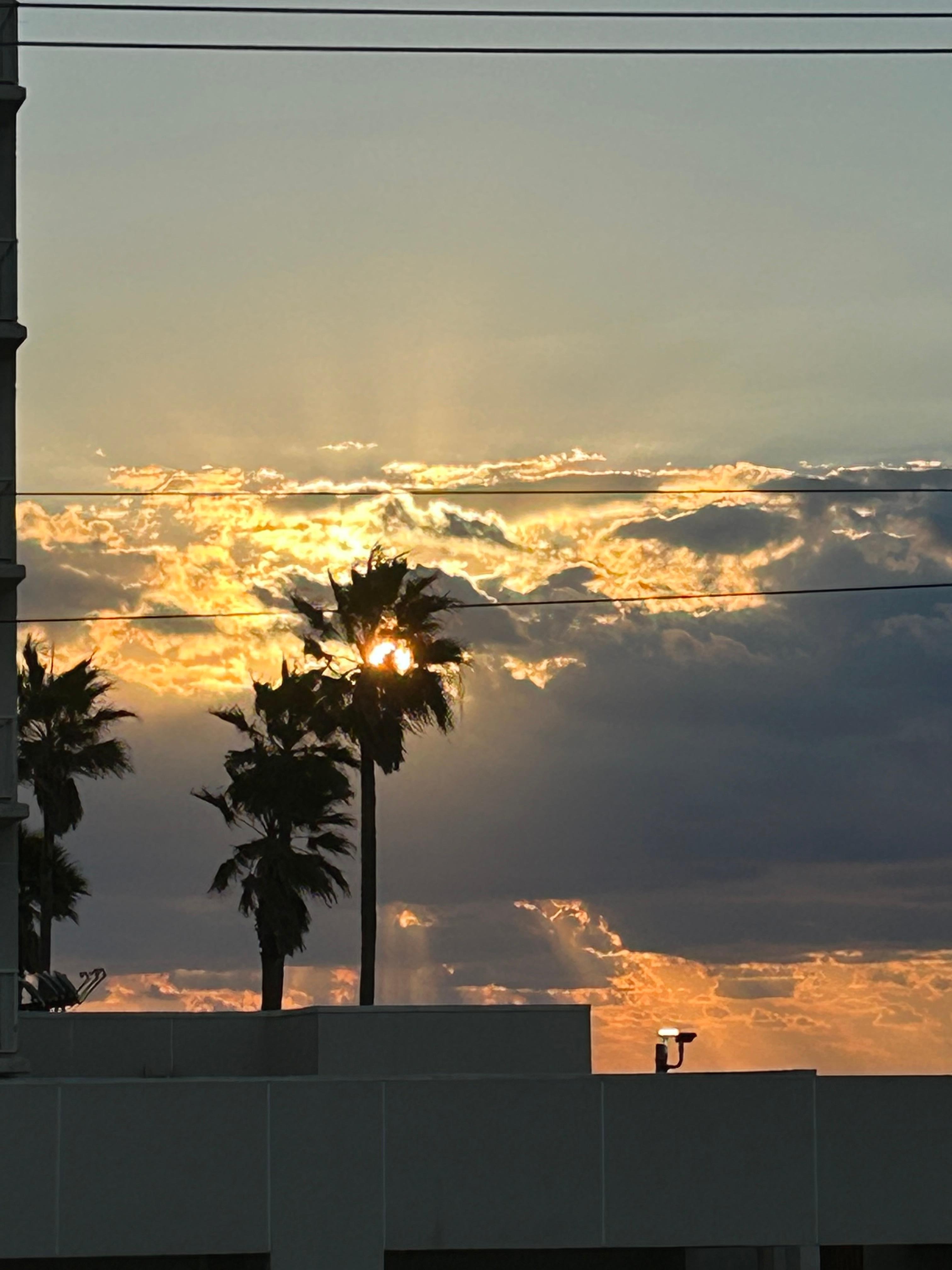View from side balcony