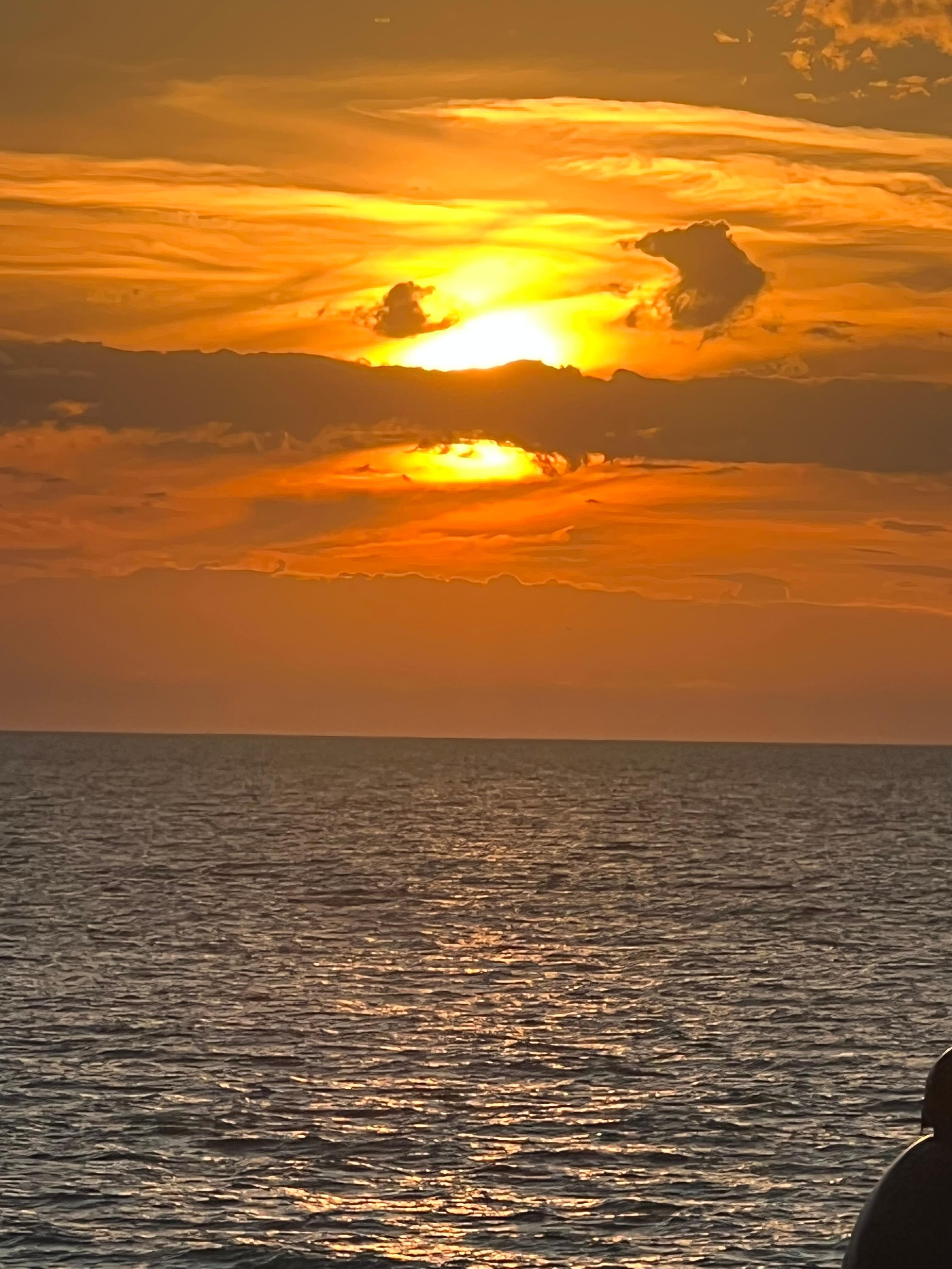 Stunning sunset that evening 