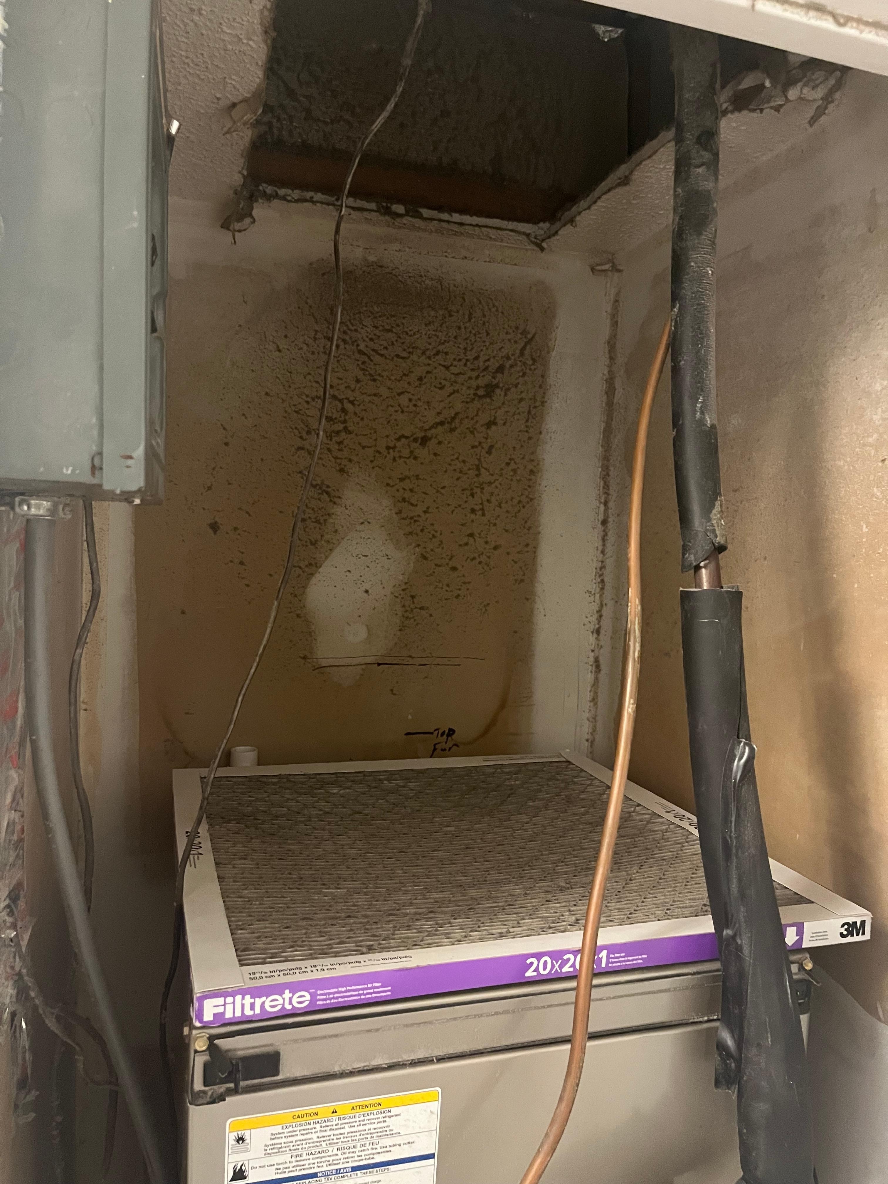HVAC closet