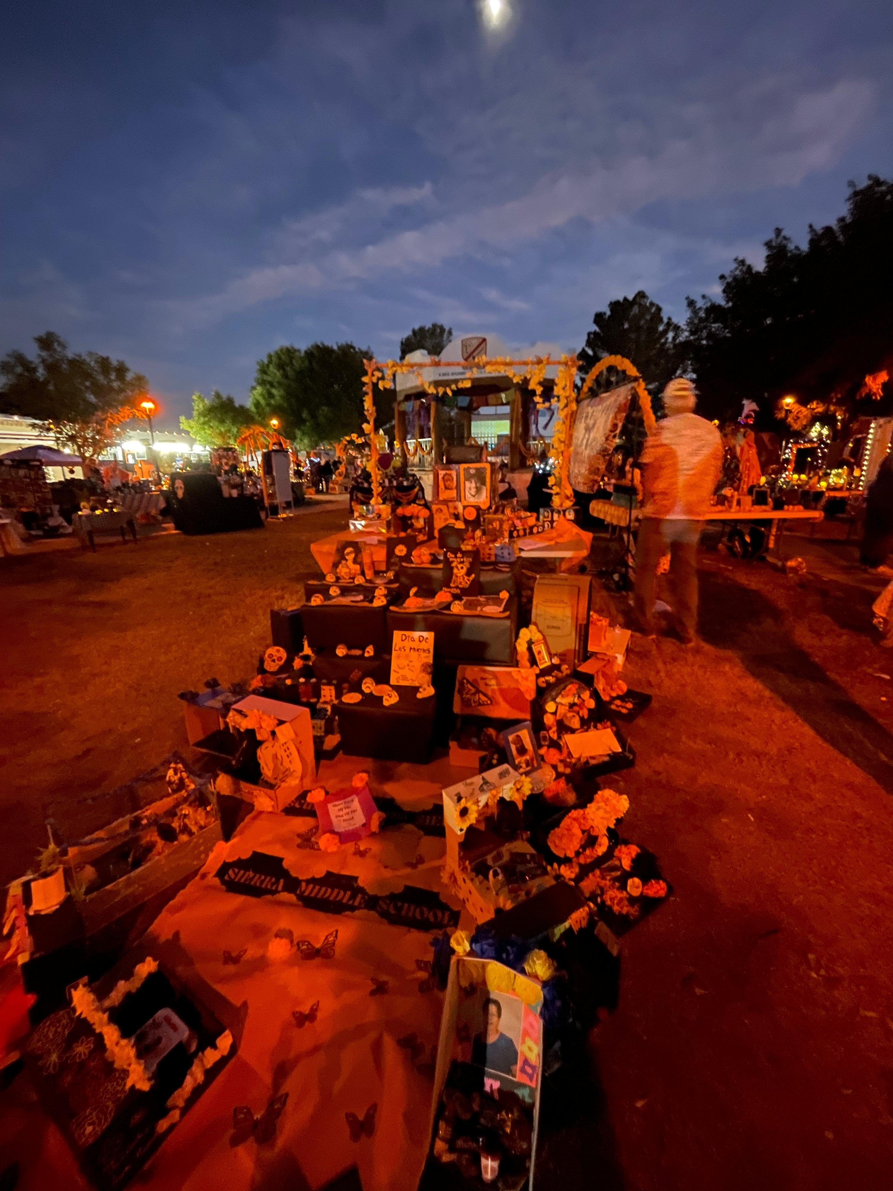 Dia de los muertos celebration in Mesilla.