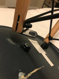 Broken desk chair