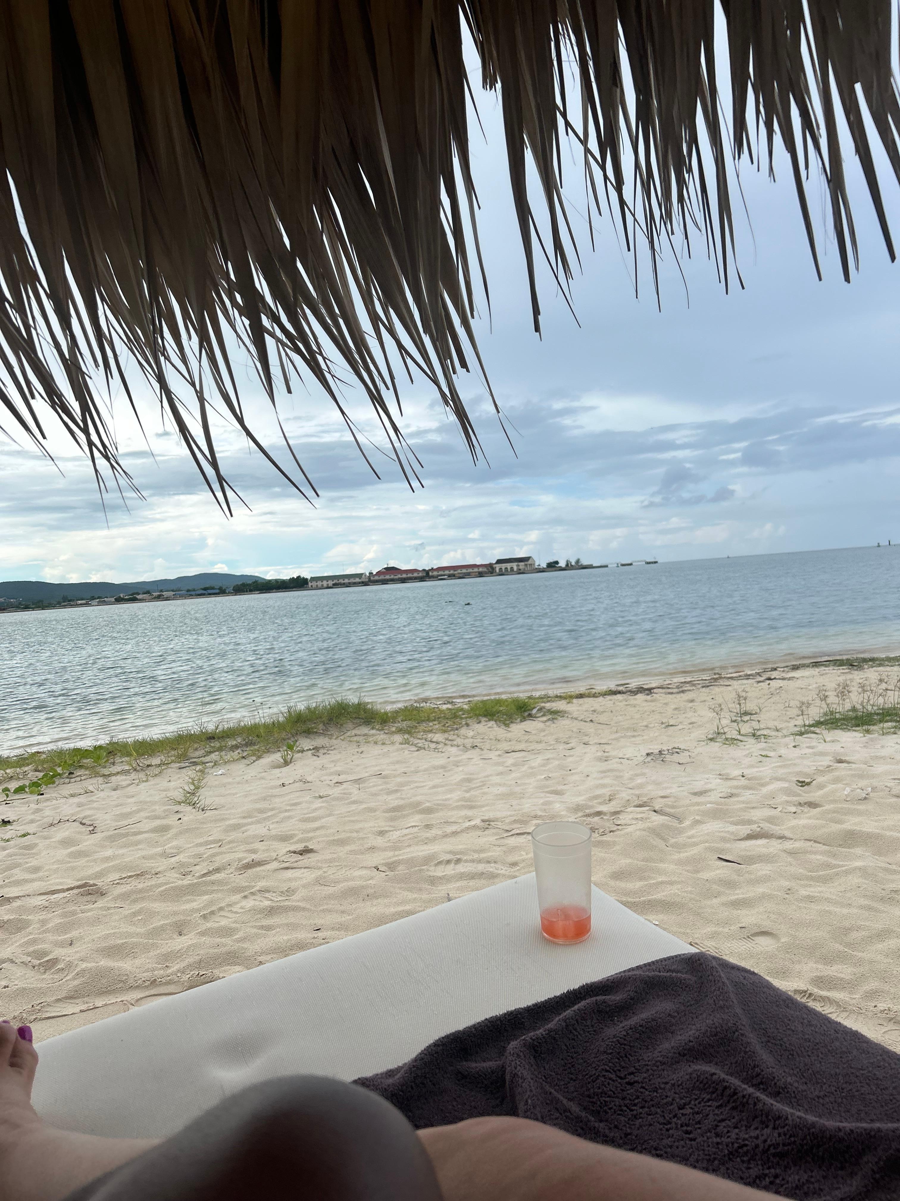 Beach - small patches of grass