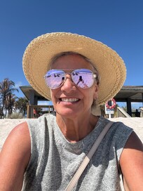 Enjoying the sun at South Beach