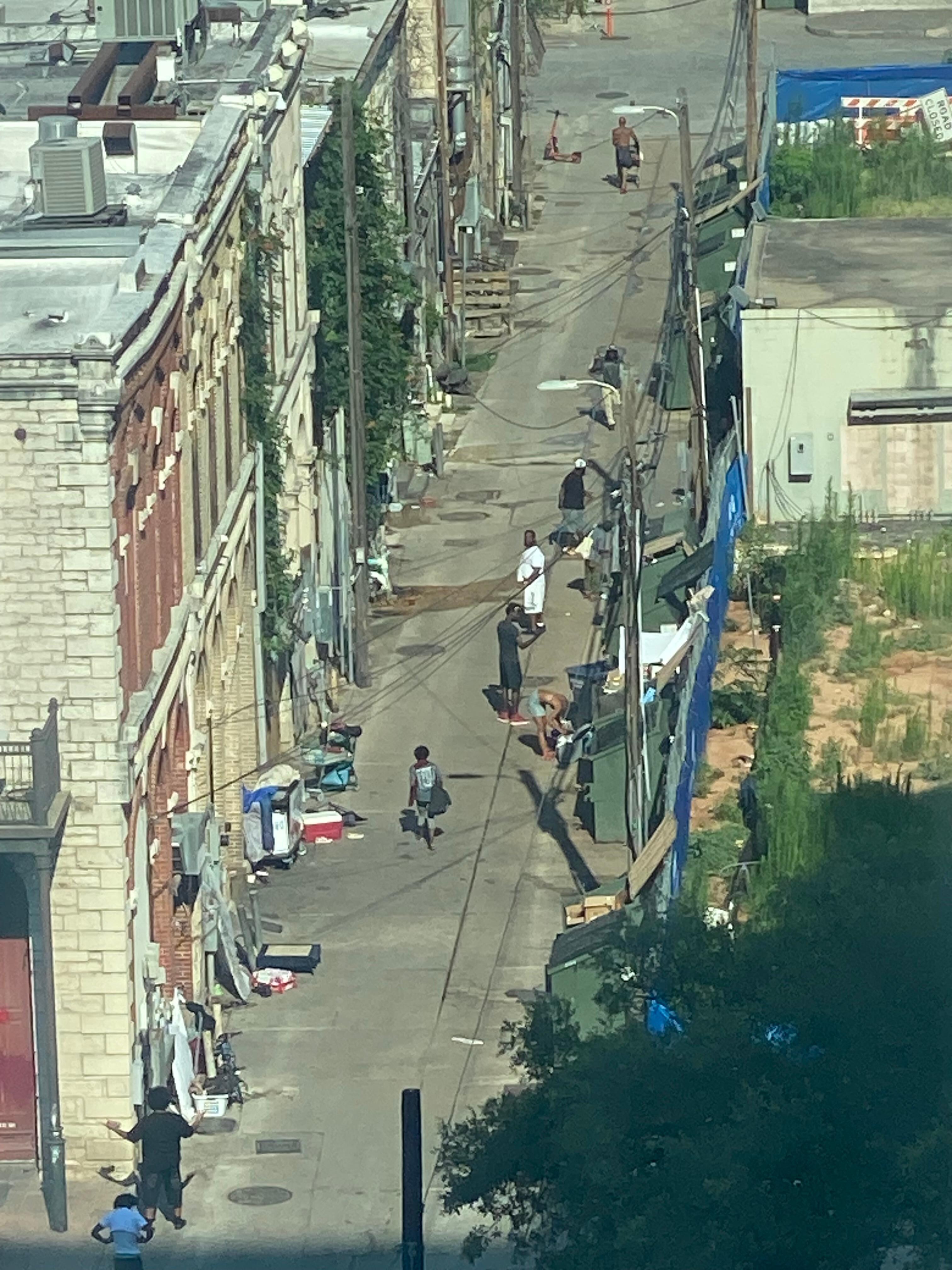 View from hotel room. 