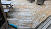 Condition of deck on the west side of the property. Runs from the Front of the house to the back of the house.