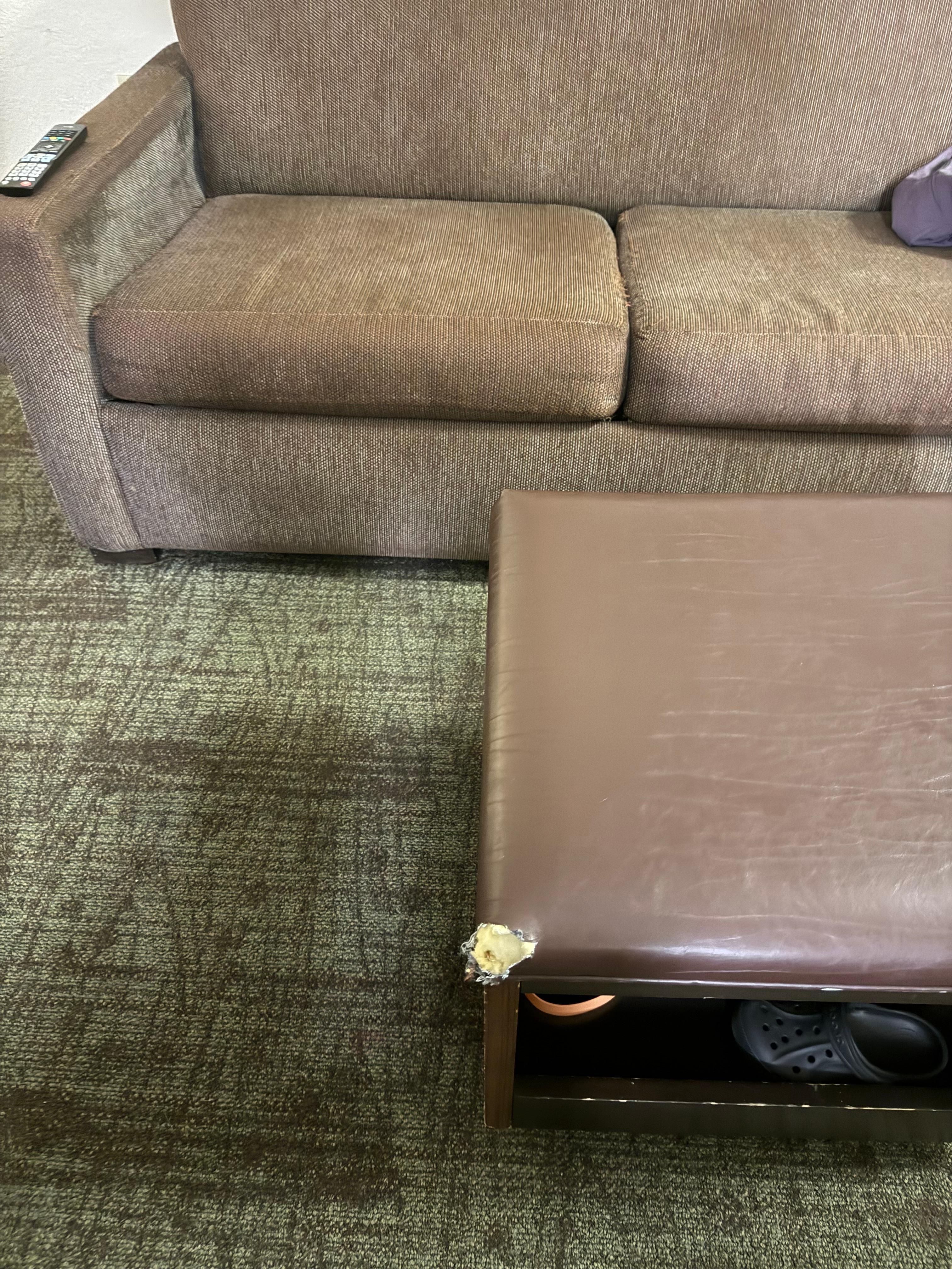 Furniture in rough shape