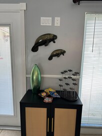 We loved all the manatee decorations!