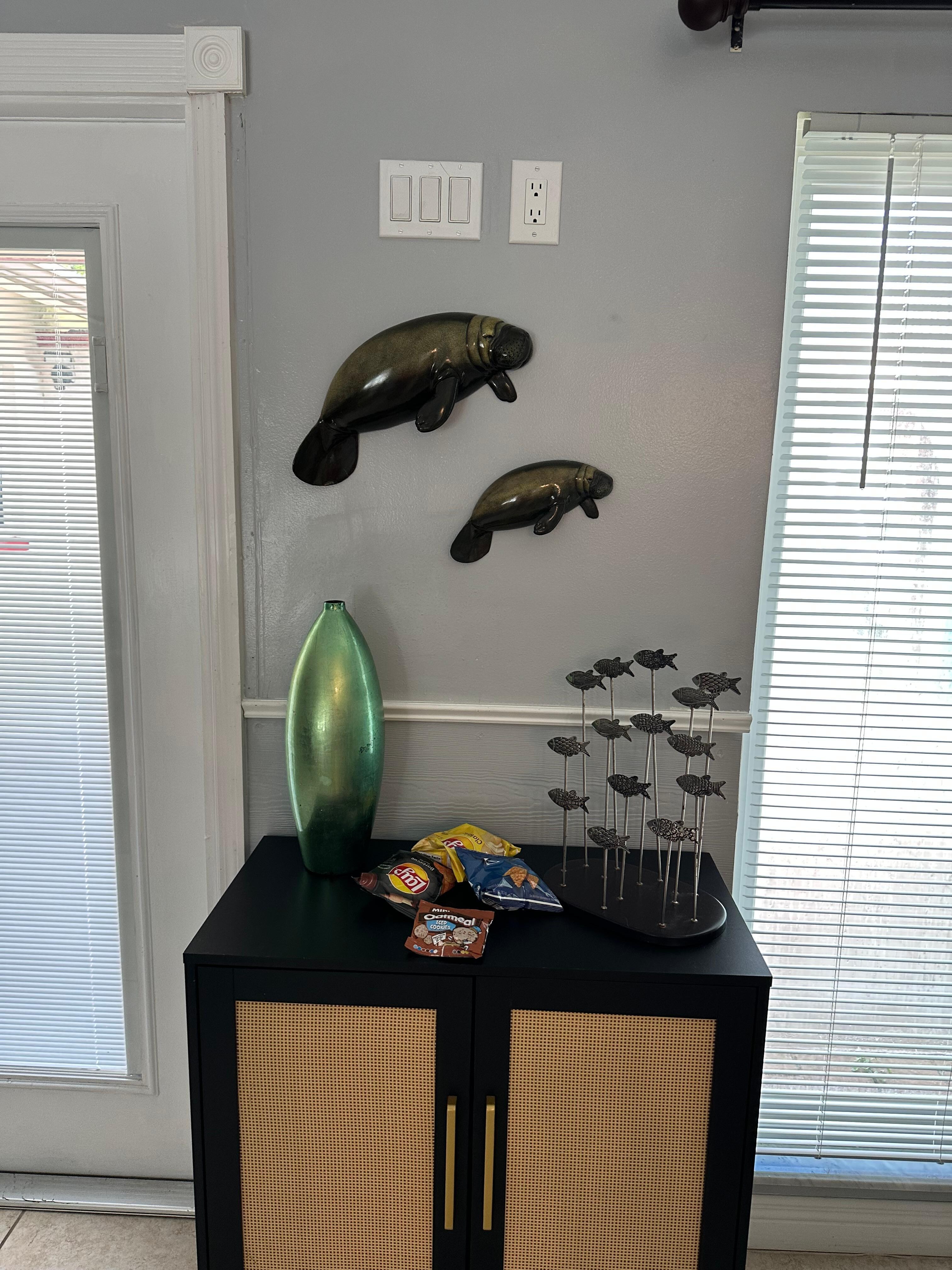 We loved all the manatee decorations!