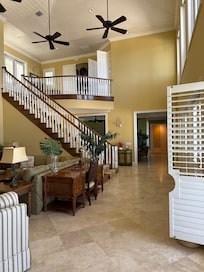 Living room stairway