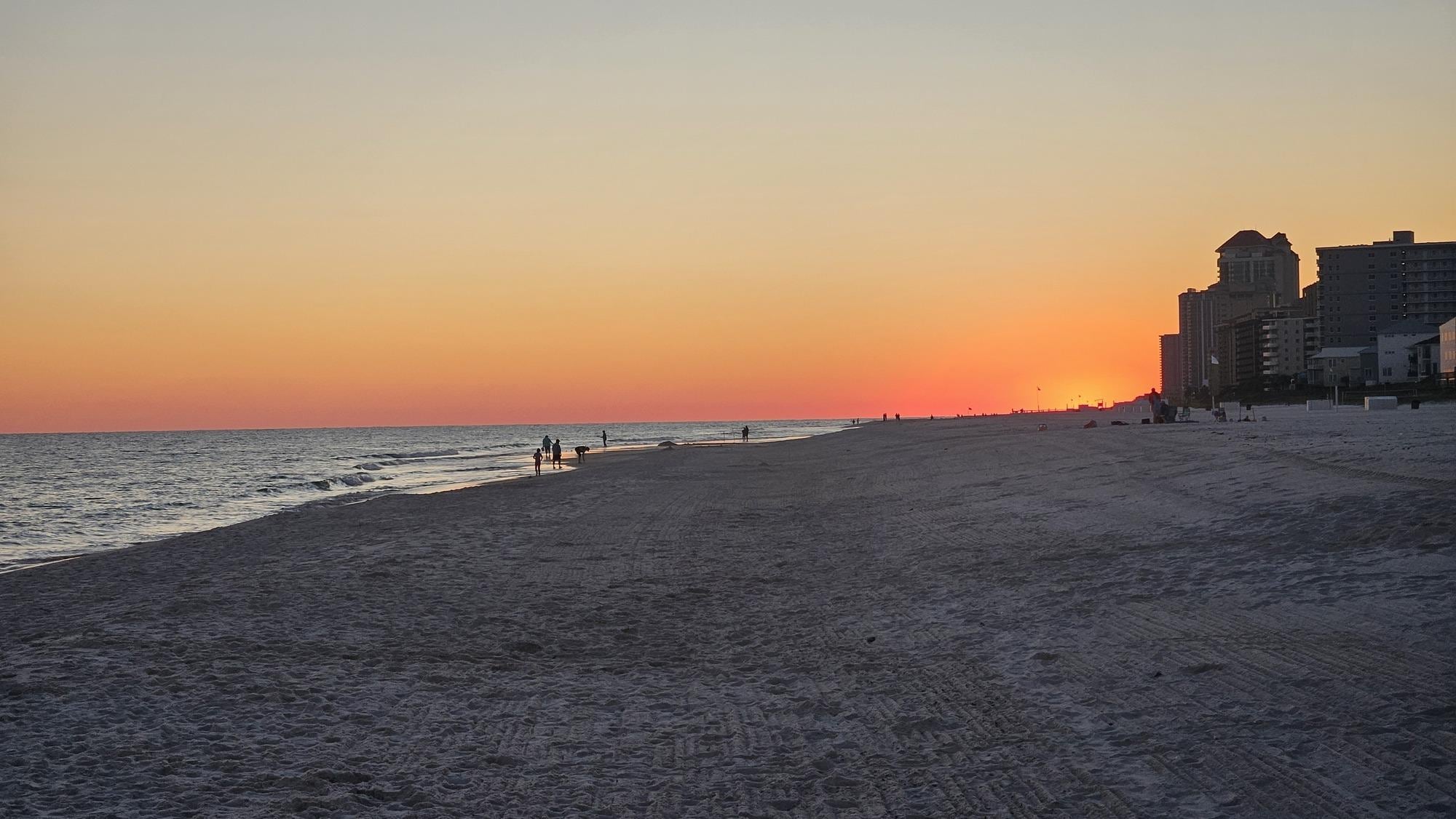 Sunset from the beach