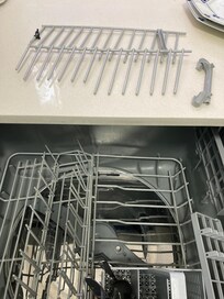 Broken dishwasher shelf