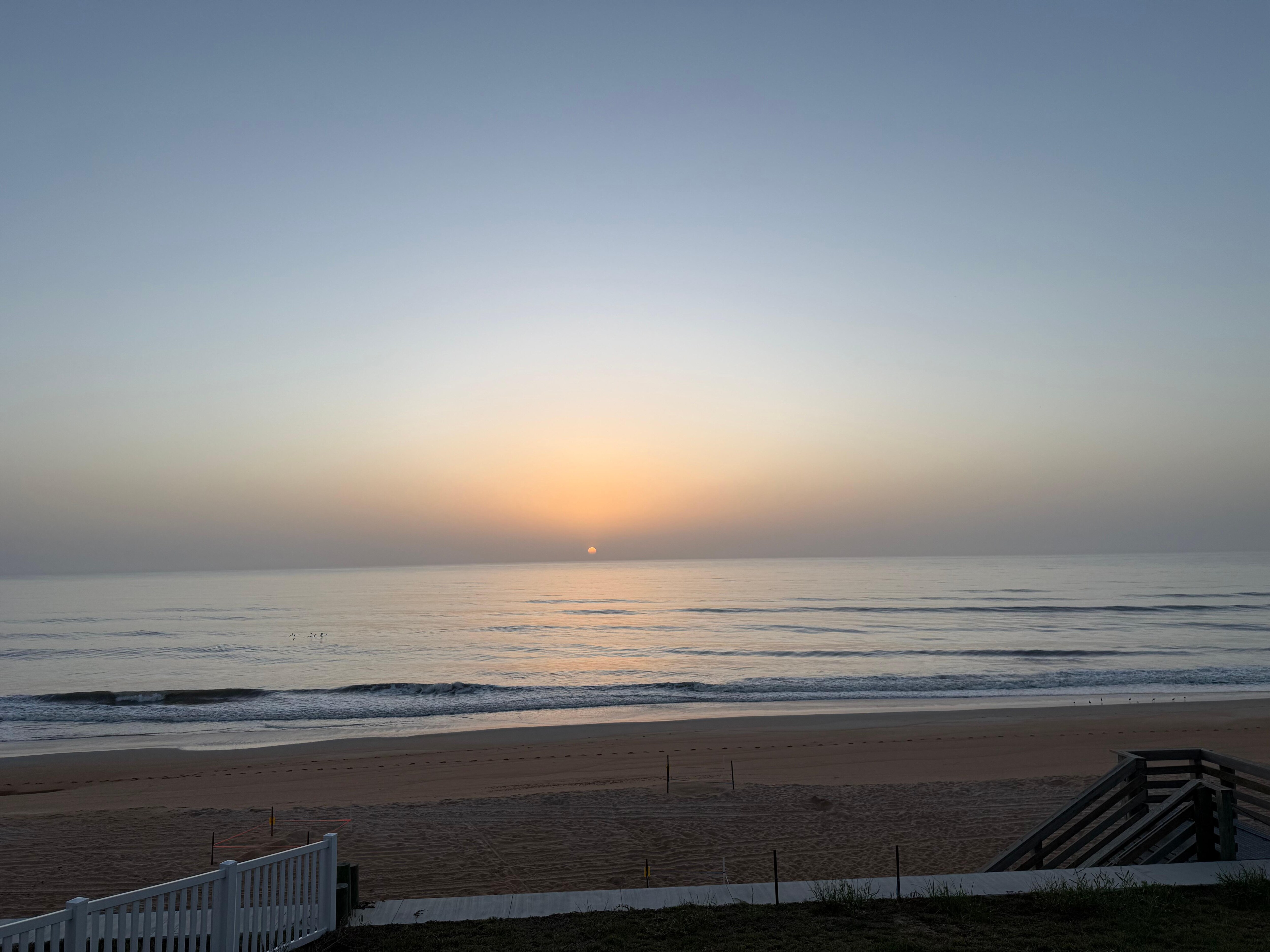 View from the back porch of the sunrise.  