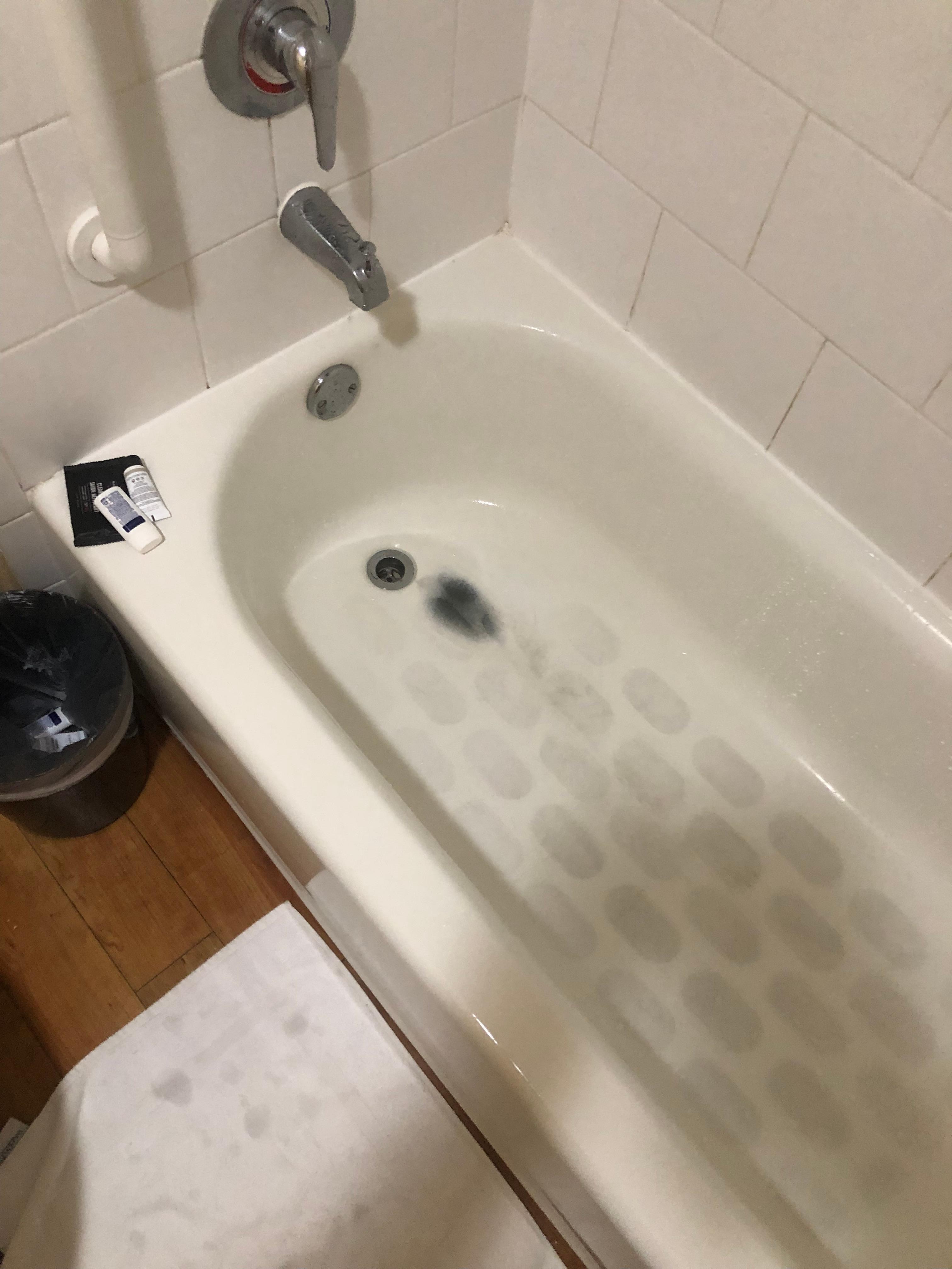 Mold on tub