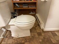 Toilet in main floor bathroom